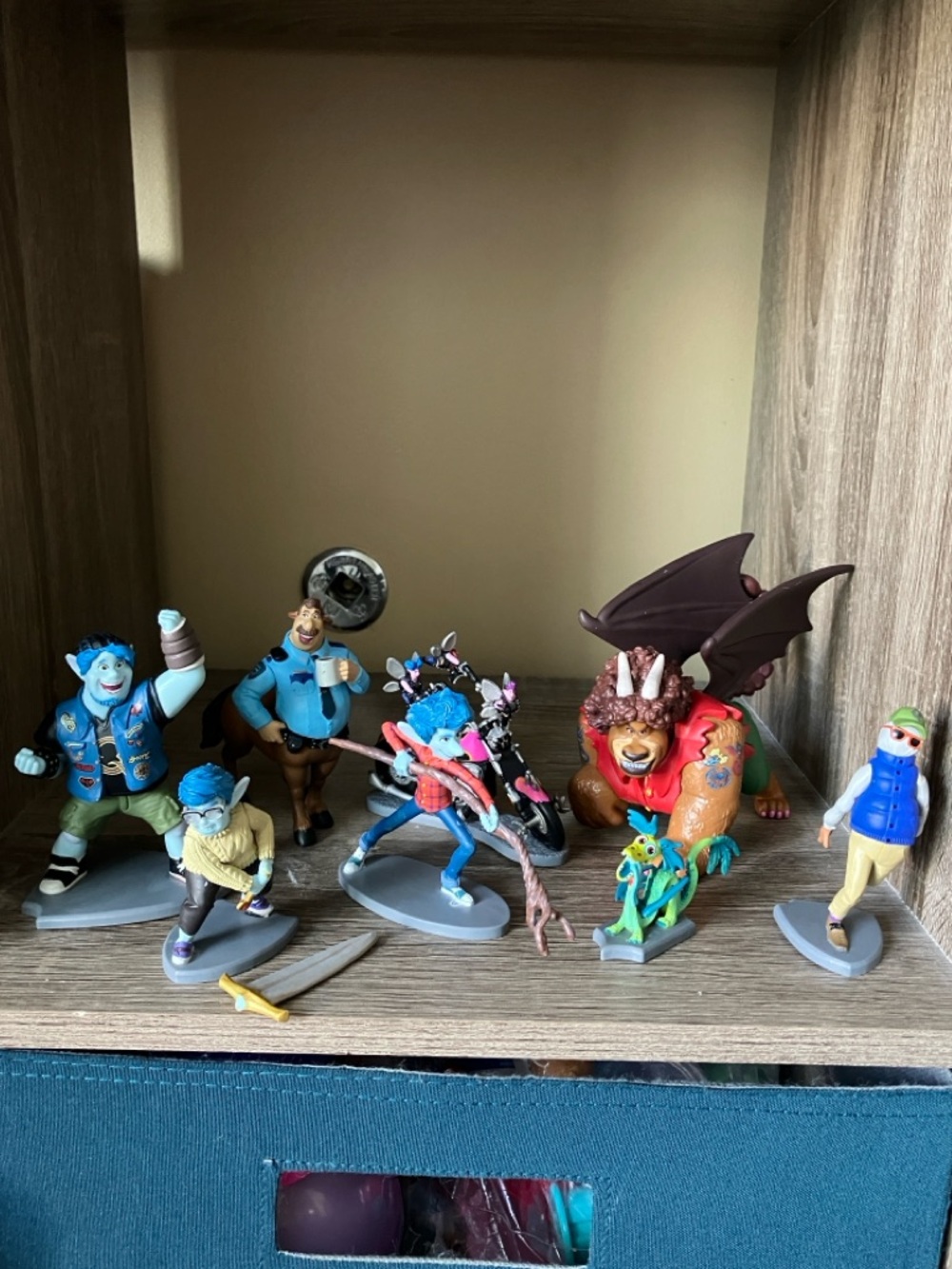 Disney Pixar Onward character Playset plus one Onward Happy Meal Toy